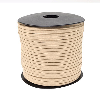 Замшевий шнур, 3 мм, Кремовий (LEN-055208)