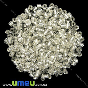 Бісер китайський великий, 6/0, Білий блискучий, 4 мм (BIS-008632)