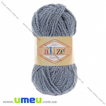 Пряжа Alize Softy 50 г, 115 м, Серая 119 (YAR-029476)