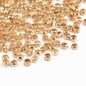 Бусины Стопперы, 2 мм, Стойкое покрытие, Круглые, Золото (BUS-056668)