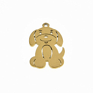 Підвіска з нерж. сталі Собачка, 17х11 мм, Покриття 18 kt (STL-059151)