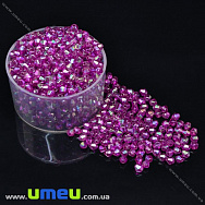 Бусины акриловые Биконусы, 4х4 мм, Сиреневые АВ (BUS-018061)