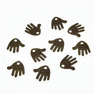 Набор подвесок метал. Рука (hand-made), 12 мм, Античная бронза (POD-001275)