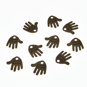 Набор подвесок метал. Рука (hand-made), 12 мм, Античная бронза (POD-001275)