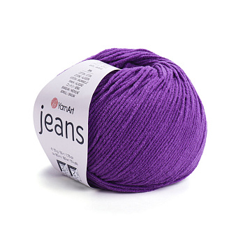 Пряжа YarnArt Jeans 50 г, 160 м, Сиреневая темная 50 (YAR-025312)