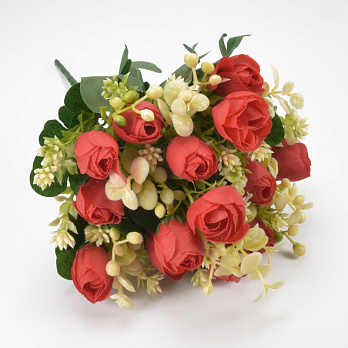 Букет камелії, 30 см, Червоний (DIF-062182)