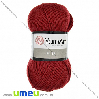 Пряжа YarnArt Elite 100 г, 300 м, Красная 207 (YAR-023272)
