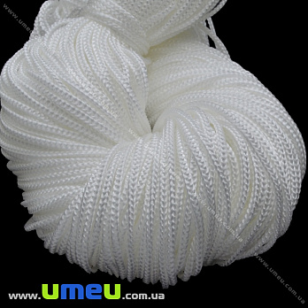 Поліпропіленовий шнур плоский, 2,5 мм, Білий (LEN-036794)