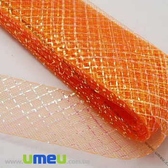 Регилин с люрексом, 20 мм, Оранжевый (REG-012441)