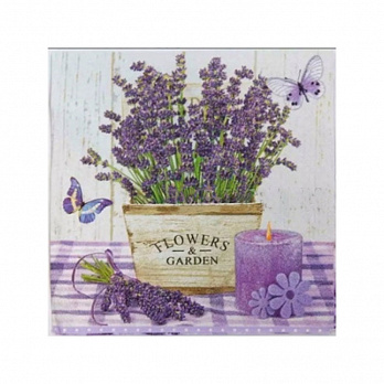 Набор алмазной живописи на подрамнике 30х30 см, Аромат лаванды (SXM-051374)