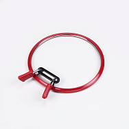 Пяльці NURGE круглі із затискачем 12,5 см, Червоні (MUL-055574)