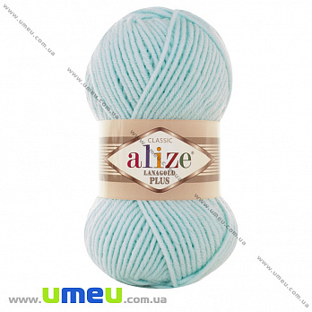 Пряжа Alize Lanagold Plus 100 г, 140 м, Мятная 522 (YAR-036453)