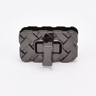 Замок для сумки поворотный, 35х20 мм, Черный (BAG-062348)