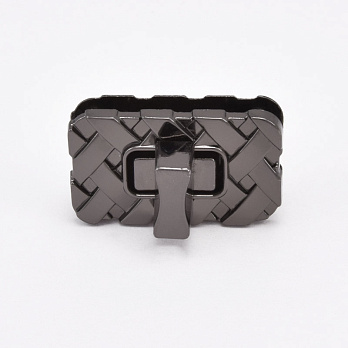 Замок для сумки поворотный, 35х20 мм, Черный (BAG-062348)