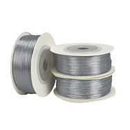 Атласна стрічка двостороння, 3 мм, Сіра (LEN-056753)