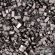 Бисер японский Miyuki HALF TILA №190, 5х2,3 мм, Nickel plated (BIS-053342)