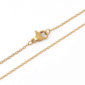 Основа на шию з нерж. ст., Золото, 1,3 мм, 60 см (STL-049582)