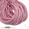 Вощеный шнур (коттон), 3 мм, Розовый (LEN-029770)