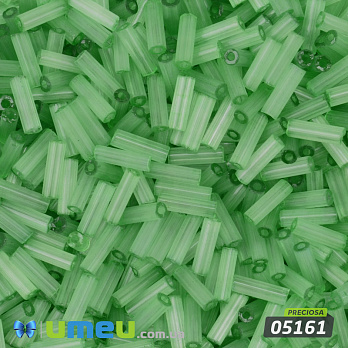 Бісер чеський Стеклярус 3, №05161, Сатин зелений, 7 мм (BIS-050517)