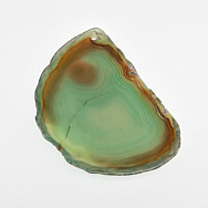 Срез Агата, Зеленый, 68х48 мм (POD-009287)