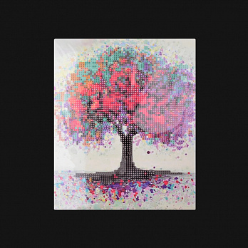 Набор алмазной живописи на картоне 25х21 см, Дерево вдохновения (SXM-051462)