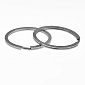 Кільце для ключів плоске, Темне срібло, 30 мм (OSN-059412)