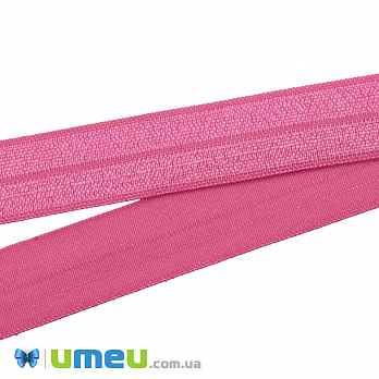 Трикотажна бейка, 15 мм, Рожева (LEN-039459)
