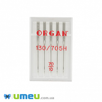 Иглы ORGAN UNIVERSAL №70/10 для бытовых швейных машин, 5 шт (SEW-043742)