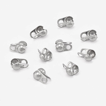 Каллоты из нержавеющей стали, 8х4 мм, Темное серебро (STL-062198)