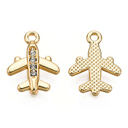 Подвеска метал. Самолётик, Стойкое покрытие, 18х13 мм, Светлое золото (POD-053548)