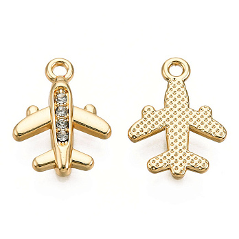 Подвеска метал. Самолётик, Стойкое покрытие, 18х13 мм, Светлое золото (POD-053548)