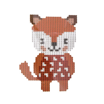 Набор алмазной живописи (наклейка) 13х9 см, Лисичка (SXM-052518)