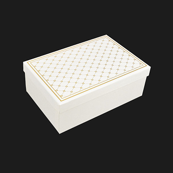 Подарочная коробка Прямоугольная, 21,5х14х8 см, Кремовая (UPK-060643)