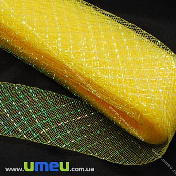 Регилин с люрексом, 20 мм, Желтый (REG-012448)