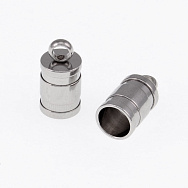 Колпачек из нержавеющей стали, 10х5 мм, Темное серебро (STL-055517)