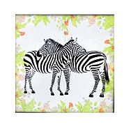 Набор для вышивания нитками, 5D Две зебры, 47х47 см (SXM-061214)