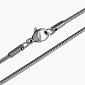 Основа на шию з нерж. ст., 2 мм, Темне срібло, 60 см (STL-055565)