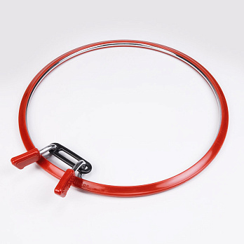 Пяльці NURGE круглі із затискачем 19,5 см, Червоні (MUL-055572)