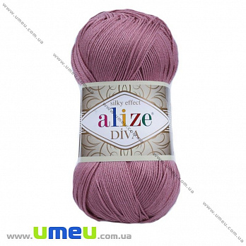 Пряжа Alize Diva 100 г, 350 м, Чайна троянда 354 (YAR-025147)