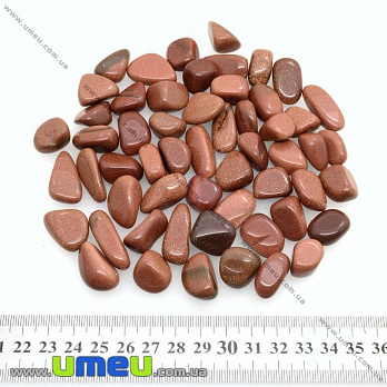 Галтовка Авантюрин Золотой песок, размер от 17 до 28 мм (средний) (POD-009298)