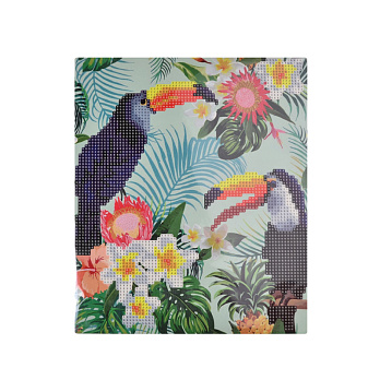 Набор алмазной живописи на картоне 25х21 см, Экзотические птицы (SXM-052488)