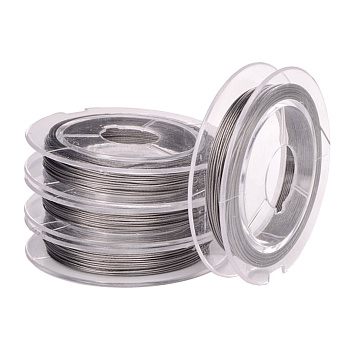 Біжутерний тросик, 0,38 мм, Сріблястий (LES-055217)