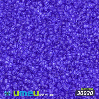 Бисер чешский 12/0, №30030, Фиалковый, Прозрачный (BIS-017016)