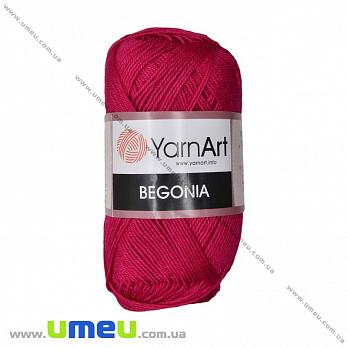 Пряжа YarnArt Begonia 50 г, 169 м, Малиновая 6358 (YAR-023027)