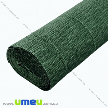 Гофрированная бумага Италия, Зеленая темная 561, 180 г, 50х50 см (DIF-023436)