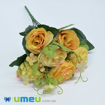 Букет троянд, 33 см, Помаранчевий (DIF-044936)