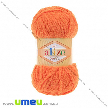 Пряжа Alize Softy 50 г, 115 м, Помаранчева 336 (YAR-023251)