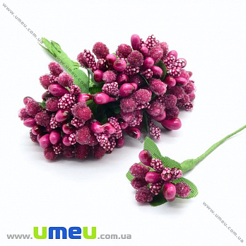 Тычинки на проволоке, Малиновые темные (DIF-015430)