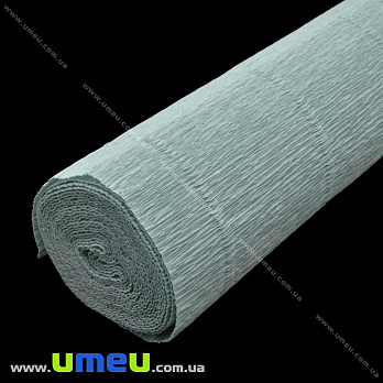 Гофрований папір Італія, Бірюзовий бліда 621, 180 г, 50х50 см (DIF-035508)