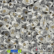 Бісер японський Miyuki LMA №1, 4х7 мм, Сріблястий (BIS-036711)